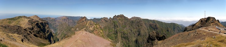 Panoramablick vom Pico do Areiro