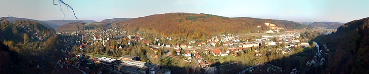 Panoramaansicht von Königsbronn (1990)
